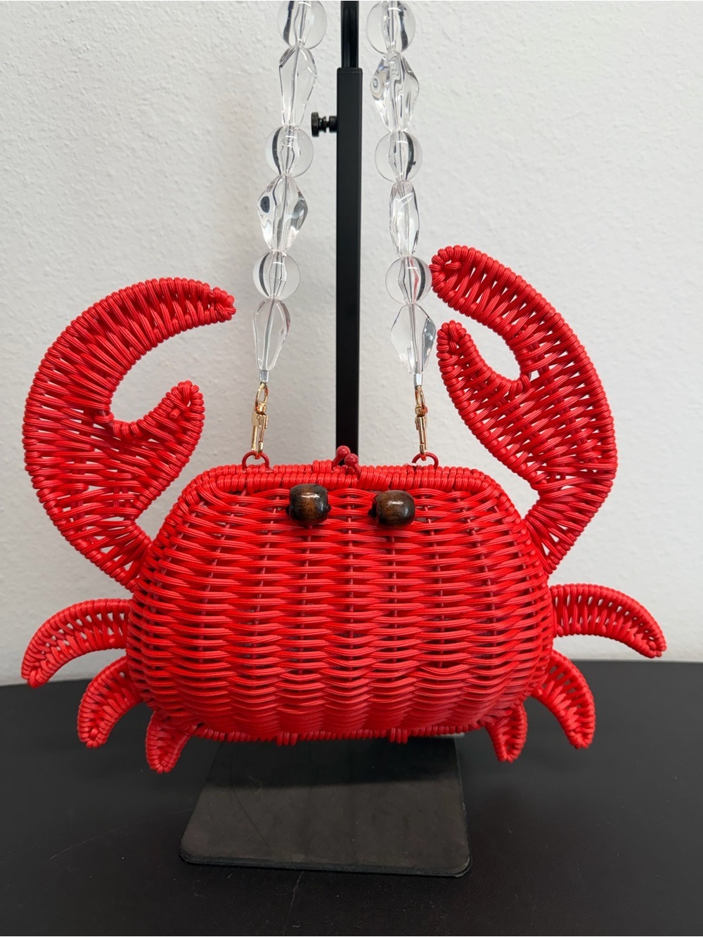 Tommy Bahama | Red Crab Wicker Crossbody Beach Resort Statement Bag π¦ - Picture 1 of 11